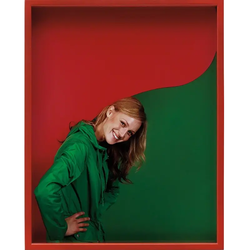 'Girl(Green/Red), 2011' photograph by Elad Lassry